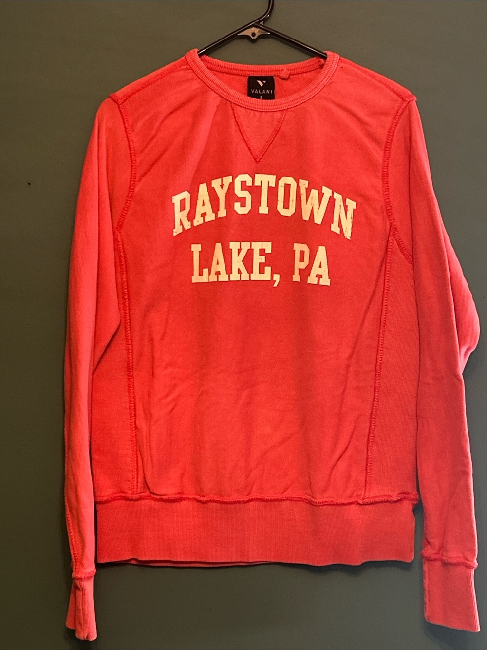 Coral 'Raystown Lake, PA' Crewneck Sweatshirt